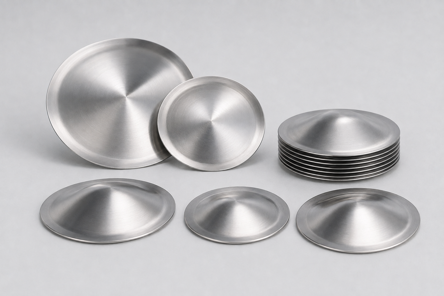 Illustrative view of precision metal valve diaphragms and diaphragm stacks